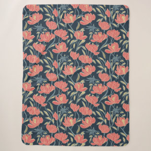 Coral Breeze Floral Sherpadecke
