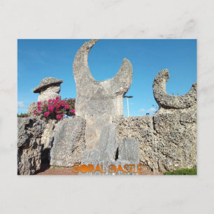 Coral Castle, Miami Postkarte