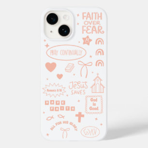 Coral Christlich Jesus Collage iPhone Case