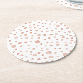 Coral Confetti Aquarell Dots Paper Untersetzer