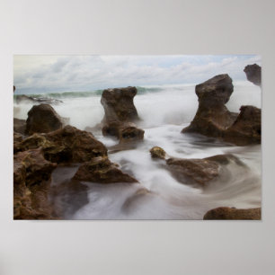 Coral Cove Park Beach, Florida Poster