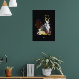 CORAL DEER von Alexandra Dikaia Poster