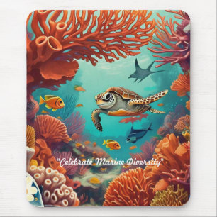 "Coral Dreamscape" Mousepad