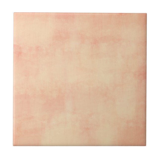 Coral Earthy Pastel Tones Fliese (Vorderseite)