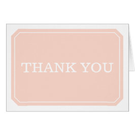 Coral einfach elegant Dankeschön Karte