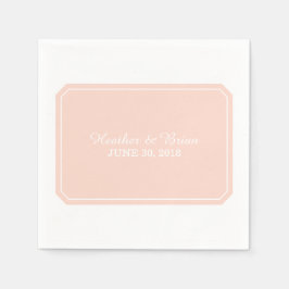 Coral einfach Elegant Paper Napkins Serviette