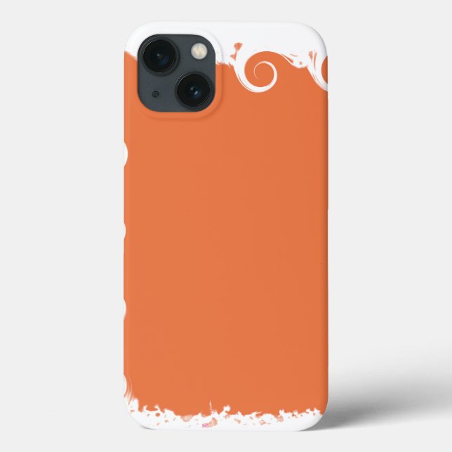 Coral Elegant Modern Case-Mate iPhone Hülle (Rückseite)