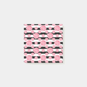 Coral Floral Krawatte Post-it Klebezettel