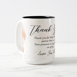 Coral Floral Vielen Dank Mama Geschenk Idee Zweifarbige Tasse