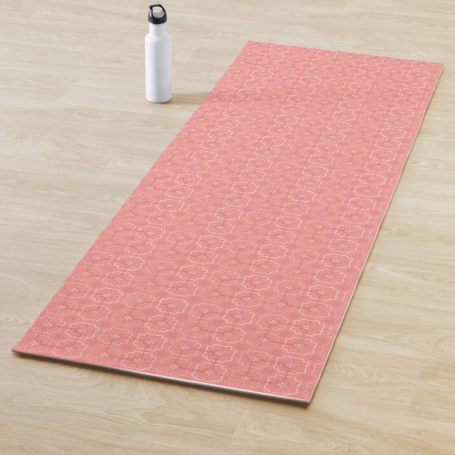 Coral Floral | Zwei Muster Yogamatte (Beispiel)