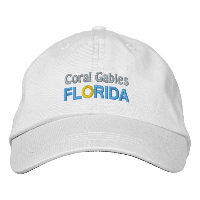 CORAL GABLES Cap Bestickte Baseballkappe (Vorderseite)