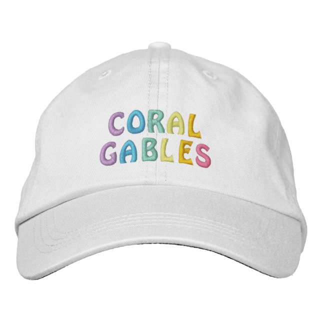 CORAL GABLES Cap Bestickte Baseballkappe (Vorderseite)