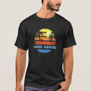 Coral Gables Florida Fl Beach Die Stadt Schöne T-Shirt