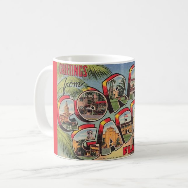 Coral Gables Florida Gruß-Tasse Kaffeetasse (Vorderseite Links)