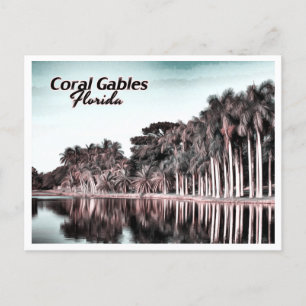 CORAL GABLES FLORIDA POSTKARTE