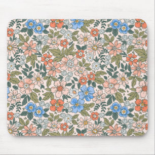 Coral Garden Blume Muster Mousepad