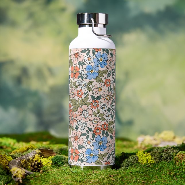 Coral Garden Blume Muster Trinkflasche (Außenbereich)