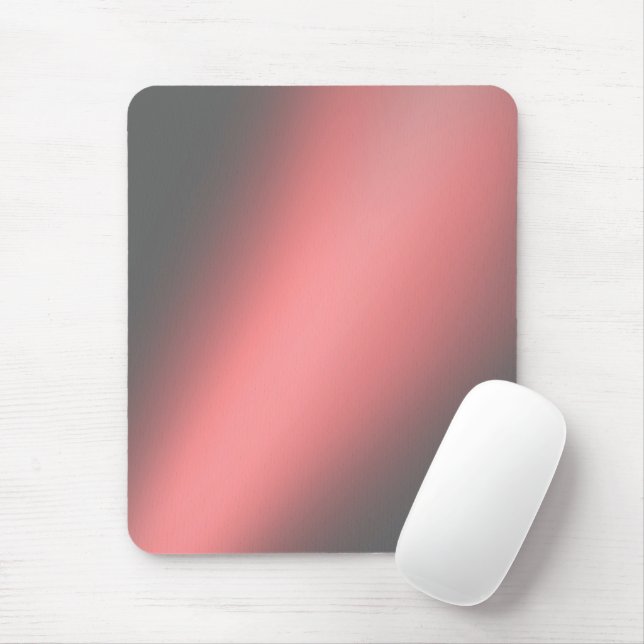 Coral Gray moonlight ombre Mousepad (Mit Mouse)