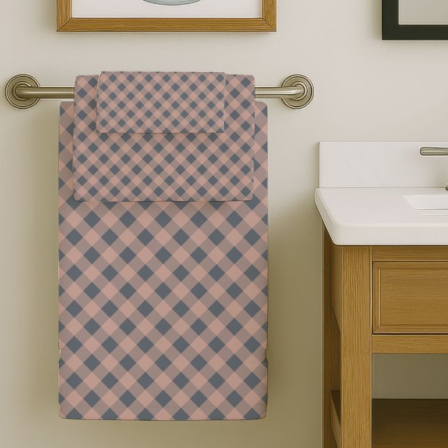 Coral Grey Bath Towels Elegant Everyday Luxury Badhandtuch Set (Coral Grey Bath Towels Elegant Everyday Luxury)