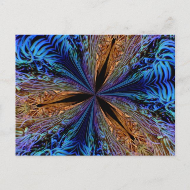 Coral Kaleidoskop Postkarte (Vorderseite)