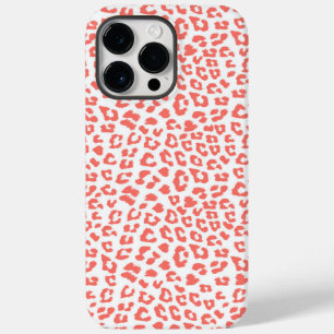 Coral Leopard Print Case-Mate iPhone 14 Pro Max Hülle