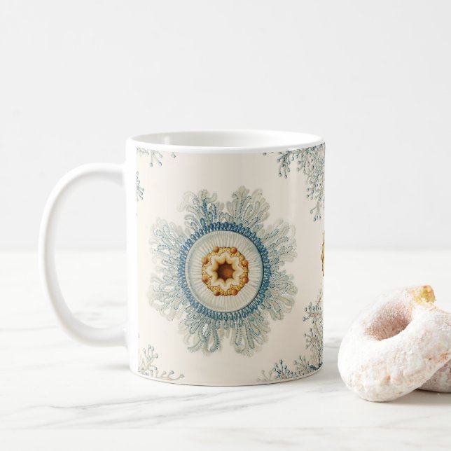 Coral Mandala Pattern Kaffeetasse (Mit Donut)