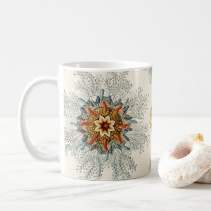 Coral Mandala Pattern Kaffeetasse