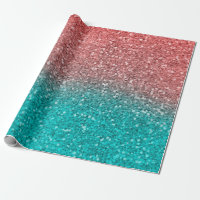 Coral Melon Orange Aquamarin Aqua Green Funkelnd G