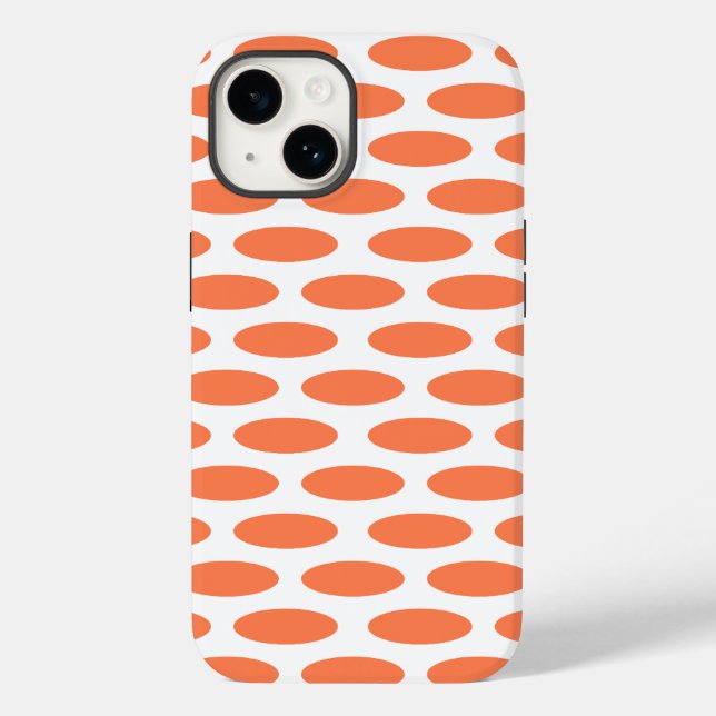 Coral Modern Oval in Emporiomoffa Case-Mate iPhone Hülle (Rückseite)