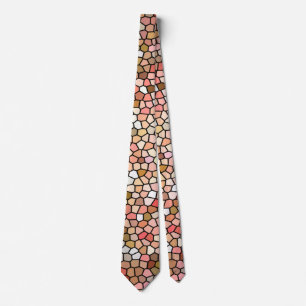 Coral Mosaic Beads Krawatte