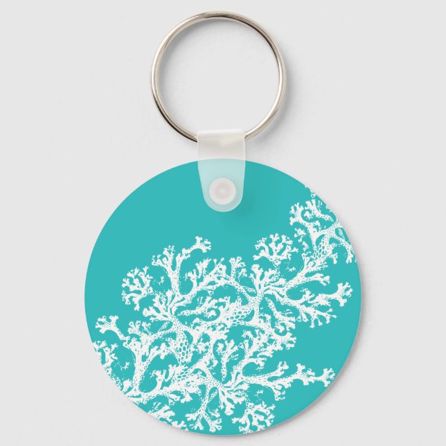 Coral Motif Schlüsselanhänger (Vorderseite)