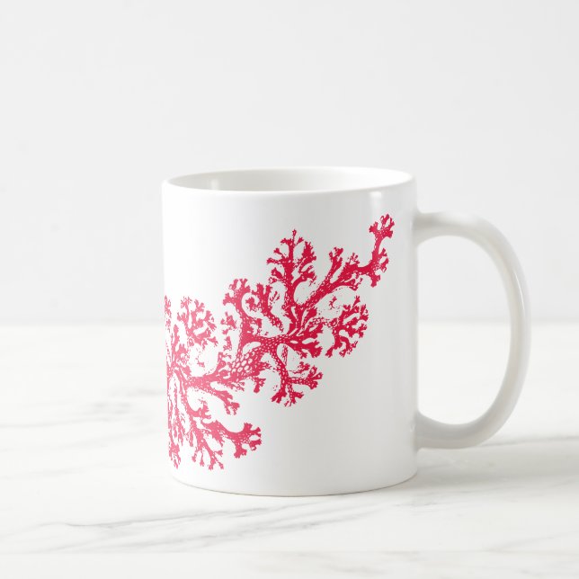 Coral Motif Tasse (Rechts)