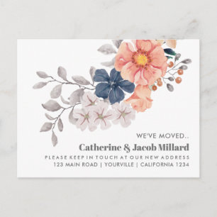 Coral Navy Wir haben neue Adresse New House versch Postkarte