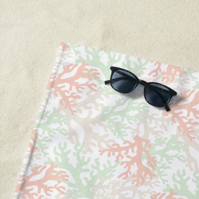 Coral Overlap Beach Handtuch (Beispiel)