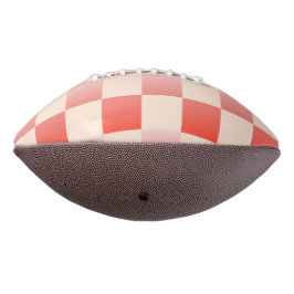Coral Peach Gradient Checked Football