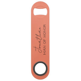 Coral Personalisiert Man of Honor Bottle Opener Speed Flaschenöffner