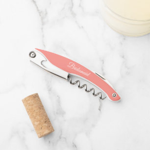 Coral Personalisiert Wedding Bridesmaid Kellnermesser