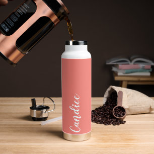 Coral Personalisiert Wedding Bridesmaid Trinkflasche