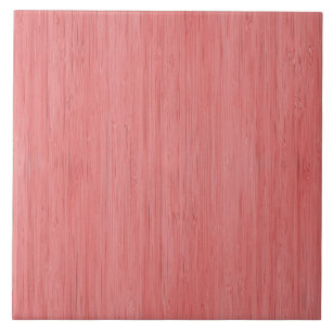 Coral Pink Bamboo Holz Grain Look Fliese