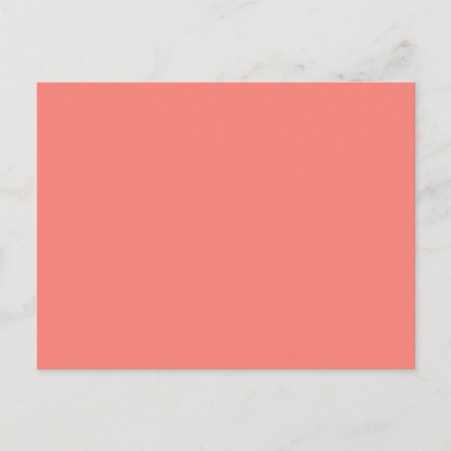 Coral Pink High End gefärbt Postkarte (Vorderseite)