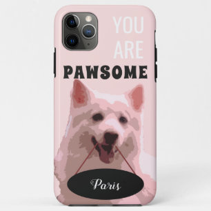 Coral Pink Japanischer Spitz iPhone 11 Pro Max Fal Case-Mate iPhone Hülle