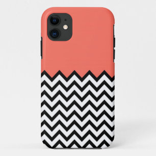 Coral Pink Peach Color Block Zickzack iPhone 5 Fal Case-Mate iPhone Hülle