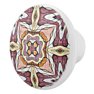 Coral Pink Peach Orange Mauve Taupe Kunst, Dichtun Keramikknauf