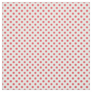 Coral Pink Polka Dots von Shirley Taylor Stoff