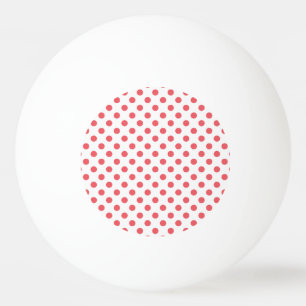 Coral Pink Polka Dots von Shirley Taylor Tischtennisball