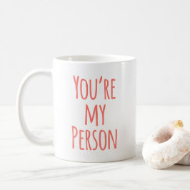 Coral Pink Sie sind mein Lieblingsangebot Kaffeetasse