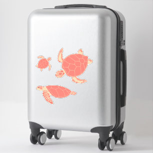 Coral Pink Turtles Aufkleber