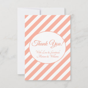 Coral Pink Vielen Dank Dankeskarte