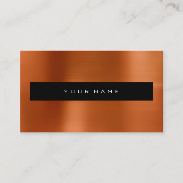 Coral Red Metallic Black Fashion Stylist Visitenkarte (Vorderseite)