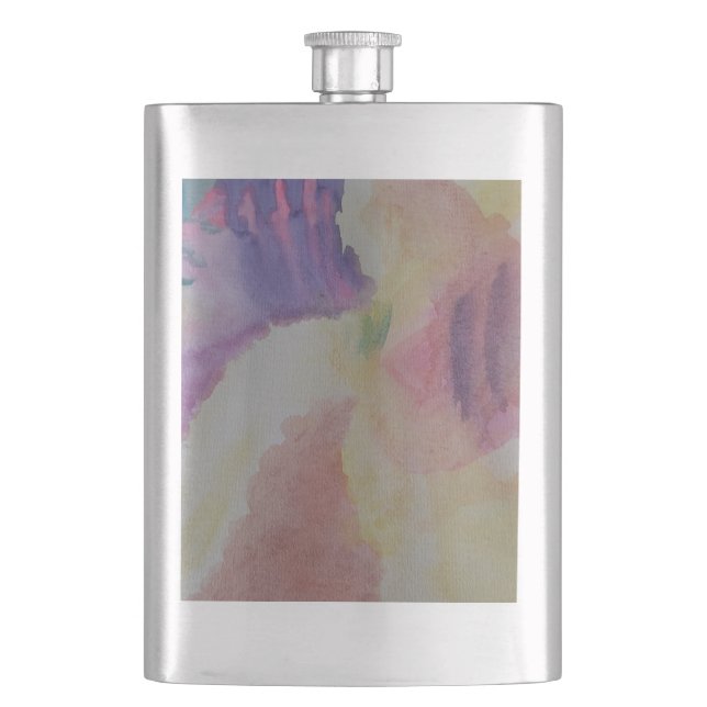 Coral Reef Abstrakt Art Classic Flachmann (Vorderseite)